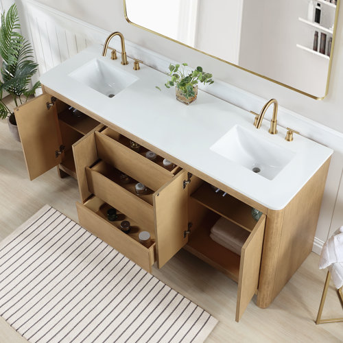 Modern 72 Inch Double Bathroom Vanities | AllModern